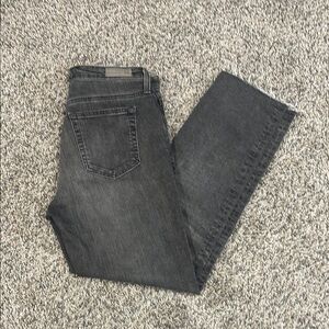 AG Adriano Goldschmied Dark Gray Straight Jeans - Isabelle - high rise
